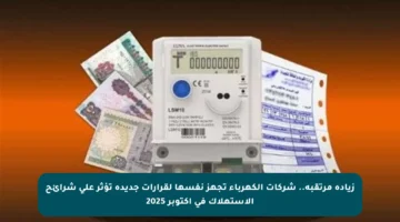 زيادة مرتقبة.. شركات الكهرباء تجهز نفسها لقرارات جديدة تؤثر على شرائح الاستهلاك في أكتوبر 2025